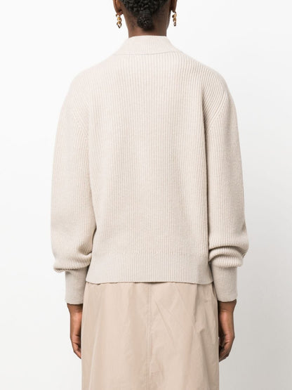 High neck cashmere sweater