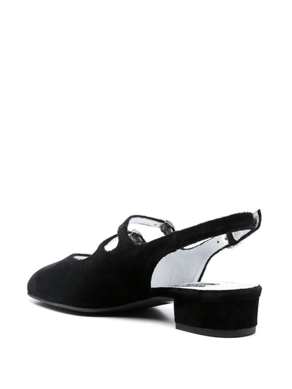 Peche velvet ballet flats