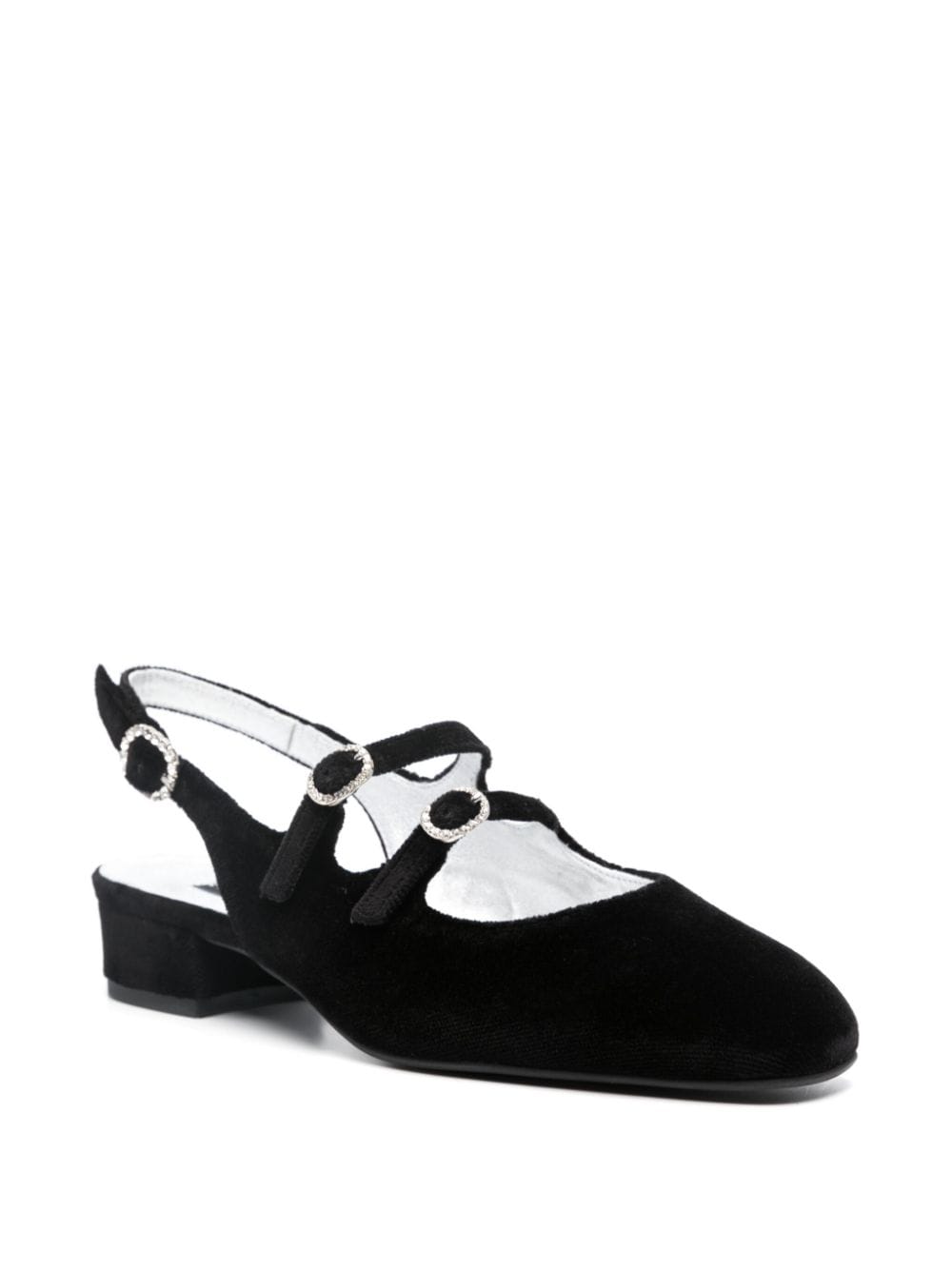 Peche velvet ballet flats