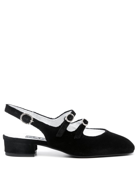 Peche velvet ballet flats