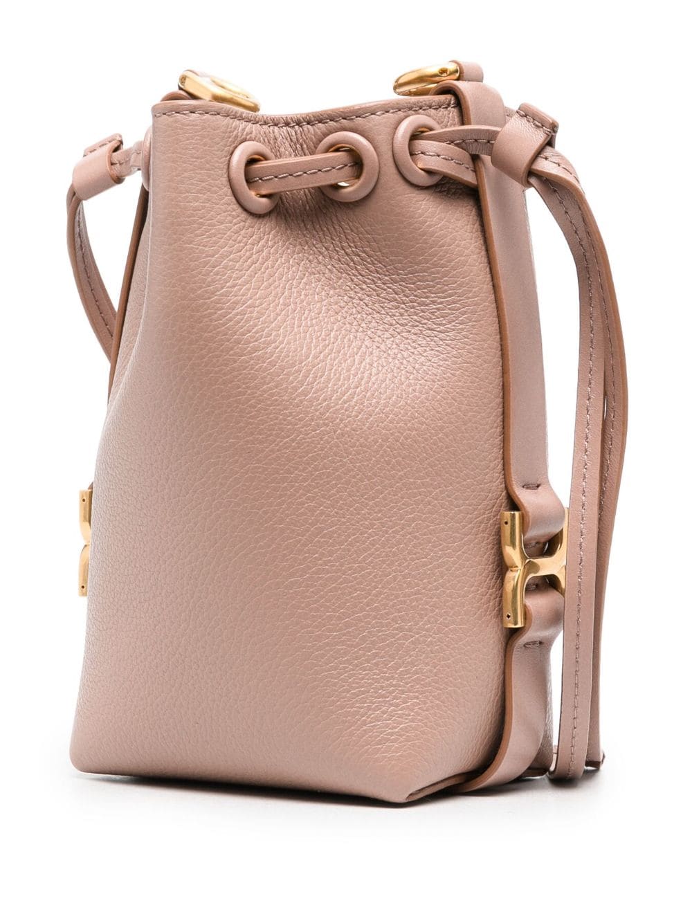 Marcie small leather bucket bag