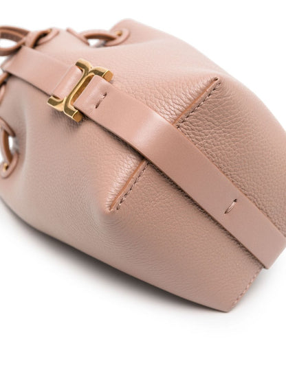 Marcie small leather bucket bag