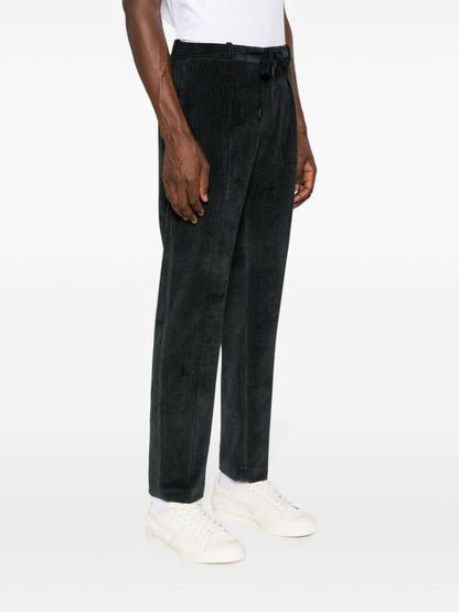 Drawstring corduroy trousers