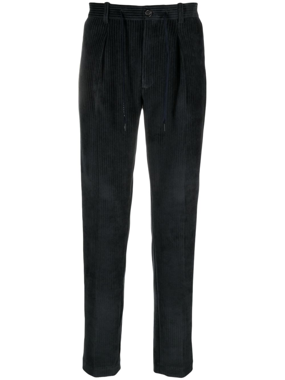 Drawstring corduroy trousers