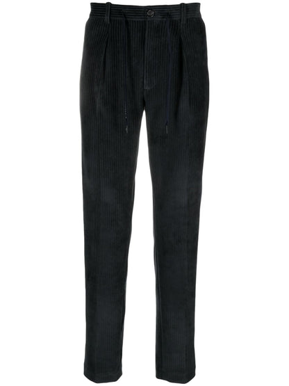 Drawstring corduroy trousers