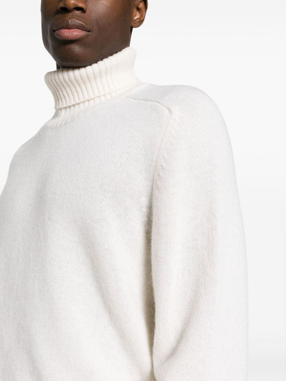 Wool turtleneck sweater