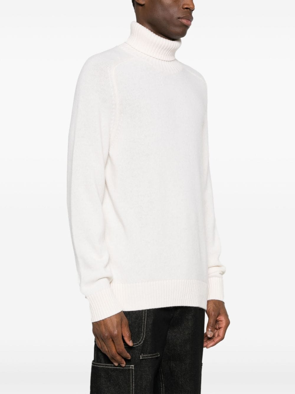 Wool turtleneck sweater