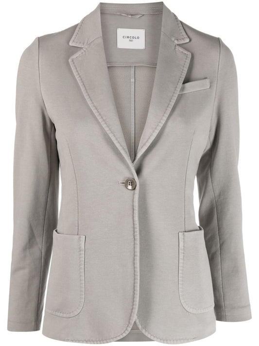 Single-breasted cotton jacket