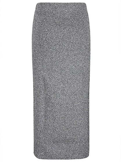 Viscose midi skirt