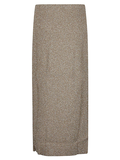 Viscose midi skirt