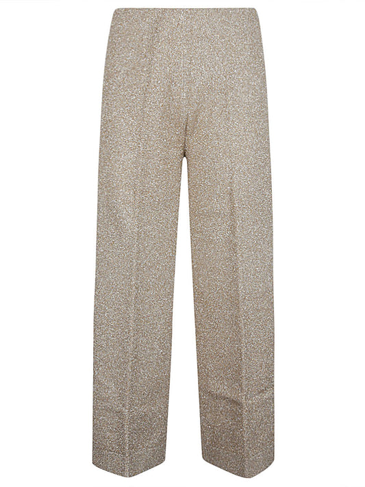 Viscose wide leg trousers