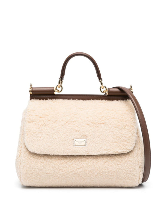 Sicily shearling large tote bag