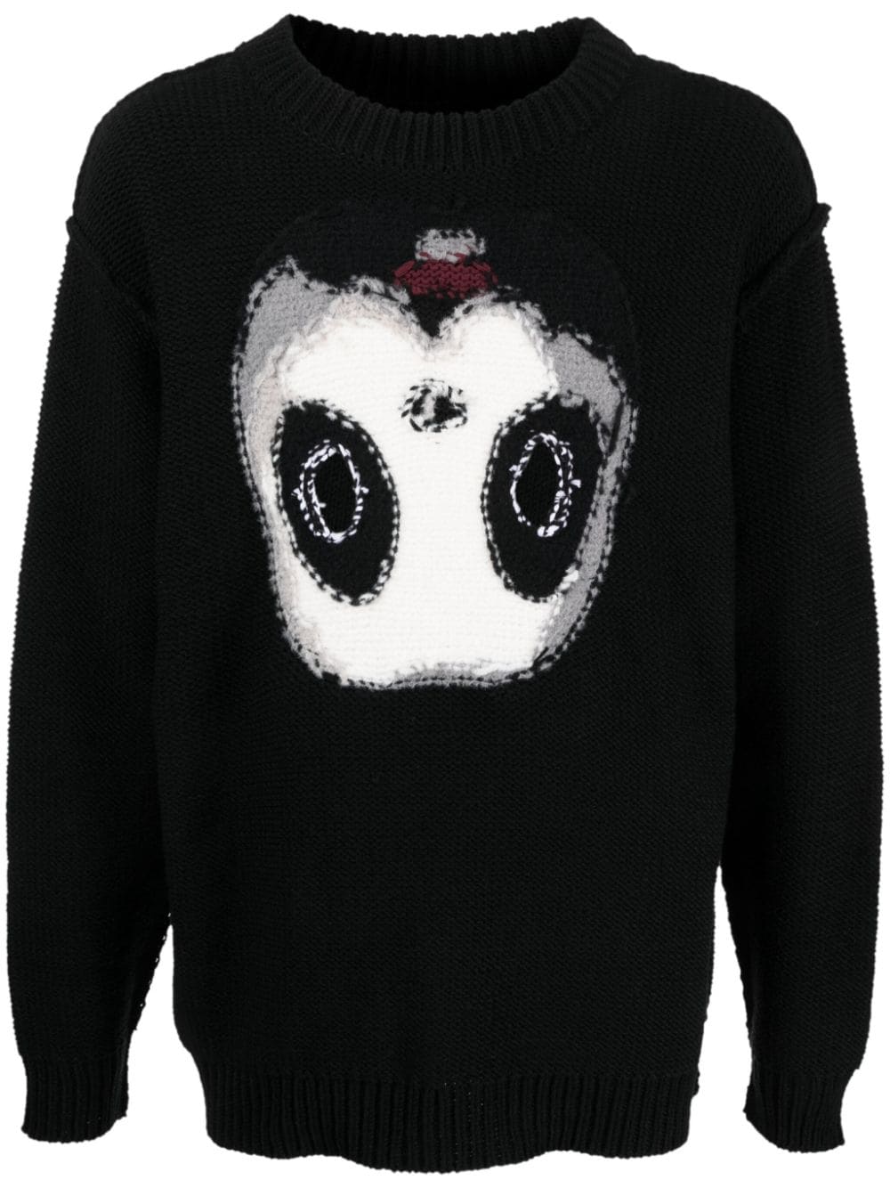 Panda wool blend crewneck sweater