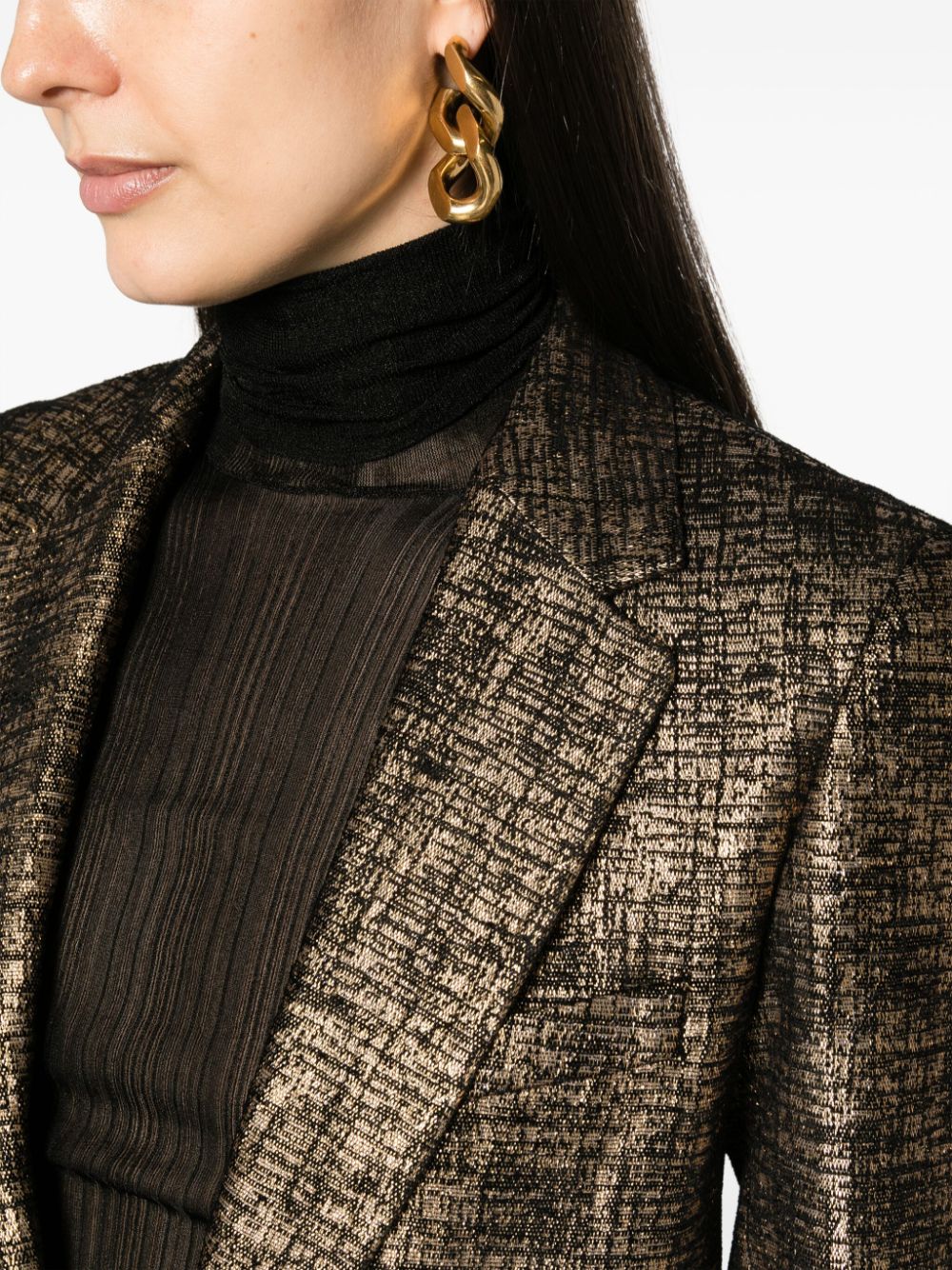 Single-breasted blazer jacket