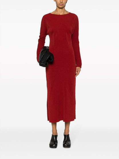 Crepe midi dress