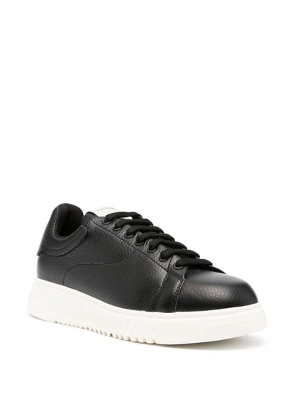 Logo leather sneakers