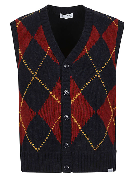 Argyle wool vest