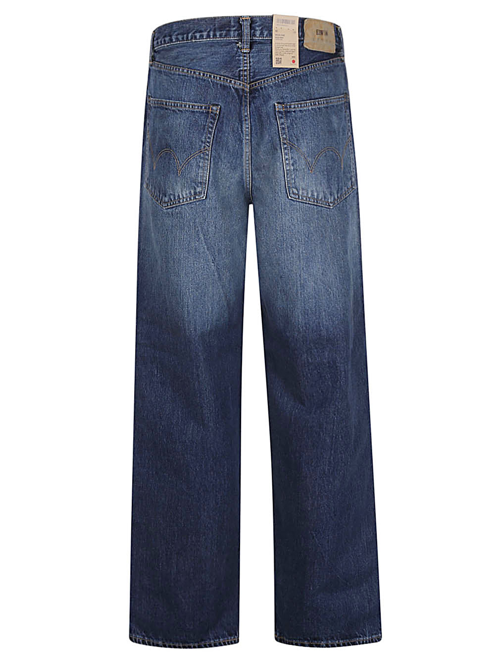 Wide-leg denim jeans