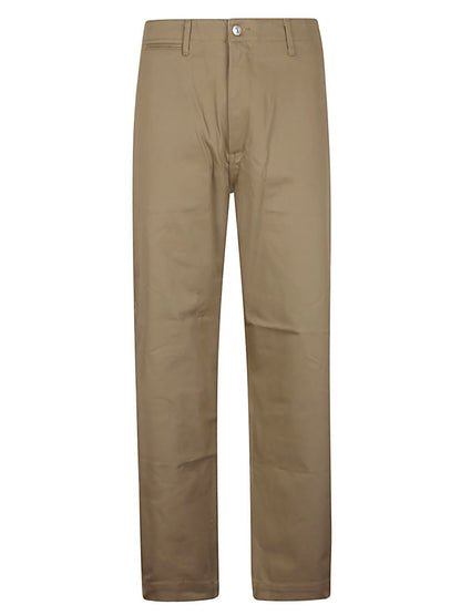 Cotton wide-leg trousers