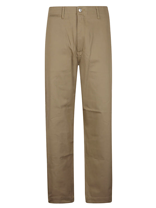 Cotton wide-leg trousers