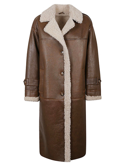 Benedicte sheepskin long jacket