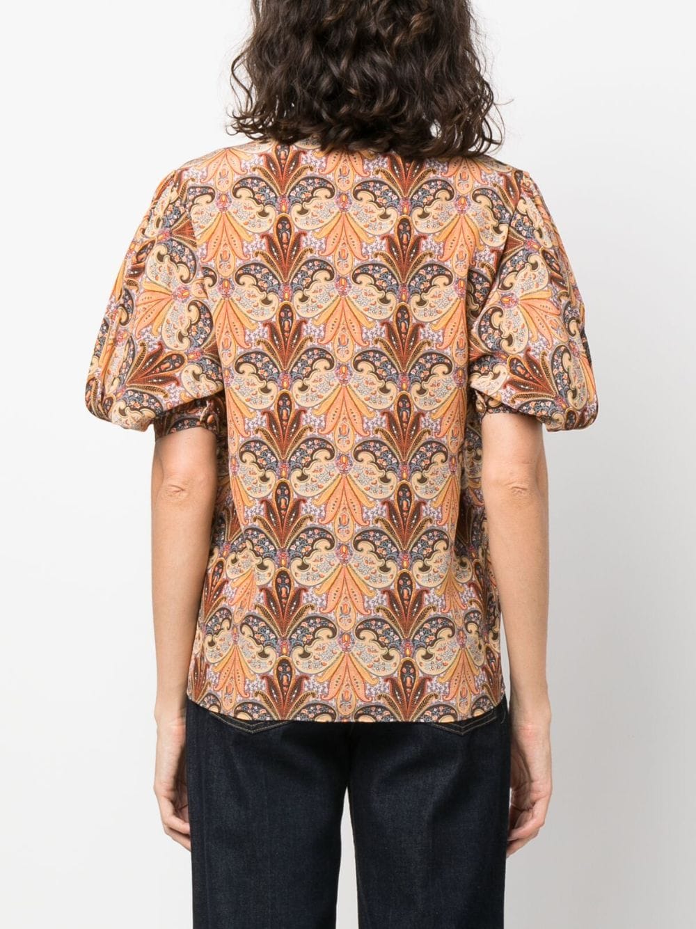 Printed silk shirt