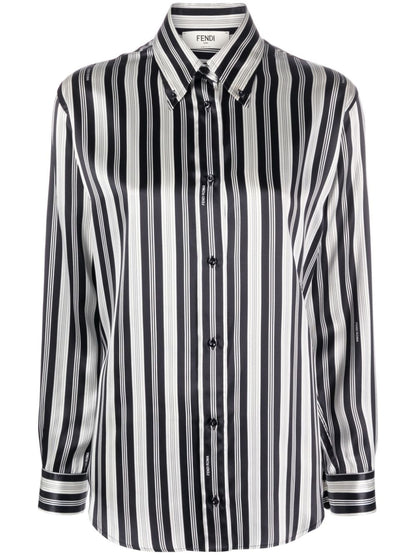 Silk striped shirt