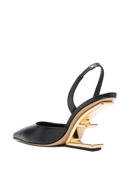 Fendi first leather slingback pumps