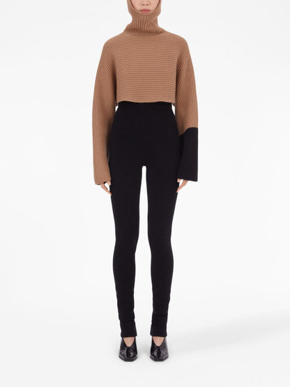 Cashmere cropped hoodie