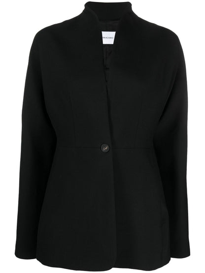 Wool sngle-breasted blazer jacket