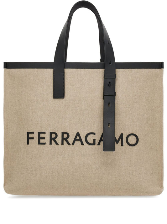 Logo canvas tote