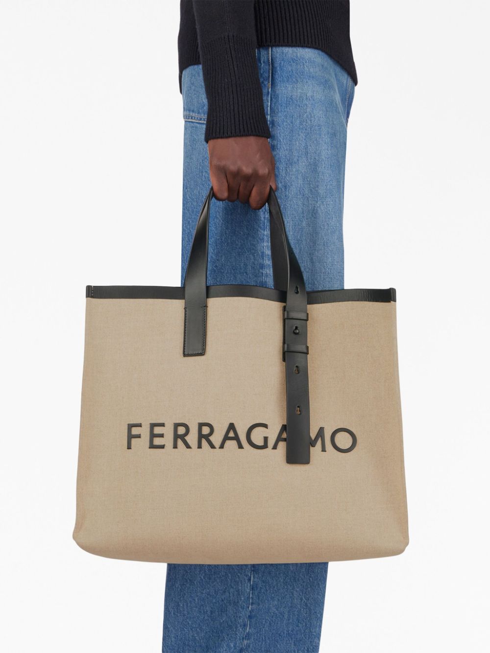 Logo canvas tote