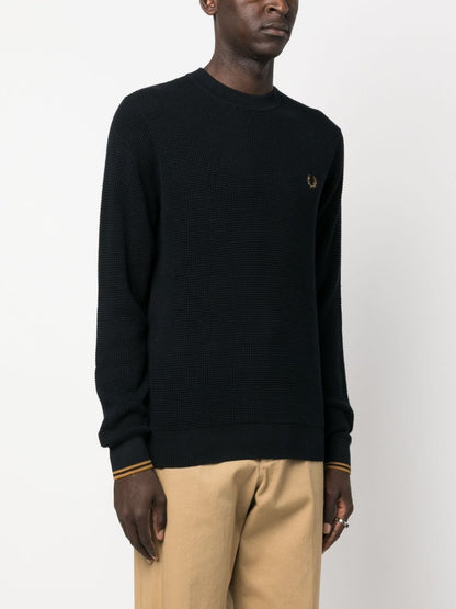 Logo cotton crewneck jumper