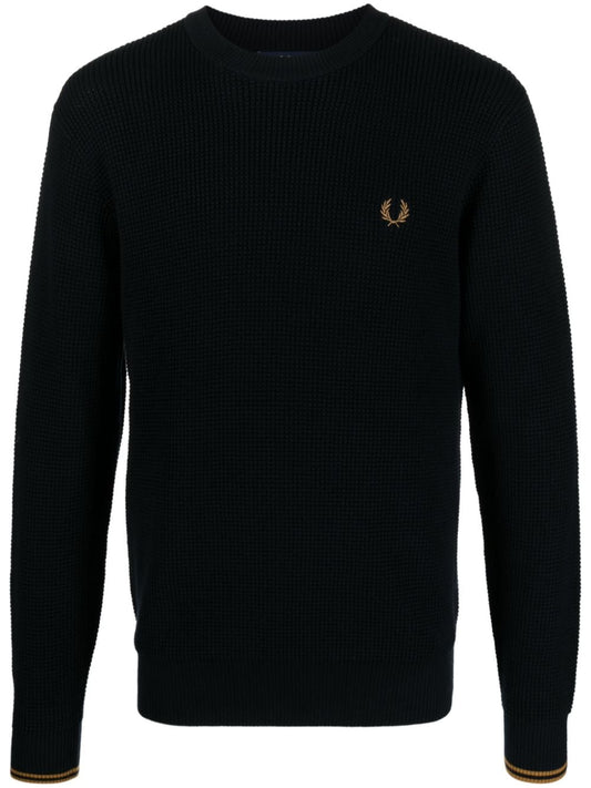 Logo cotton crewneck jumper