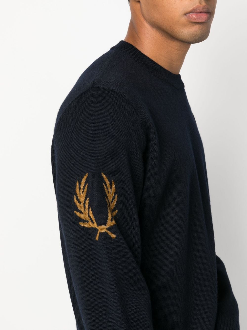 Logo wool blend jumper