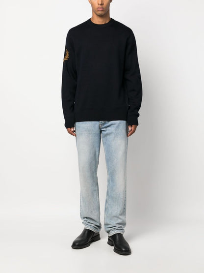 Logo wool blend jumper