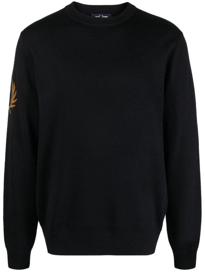 Logo wool blend jumper