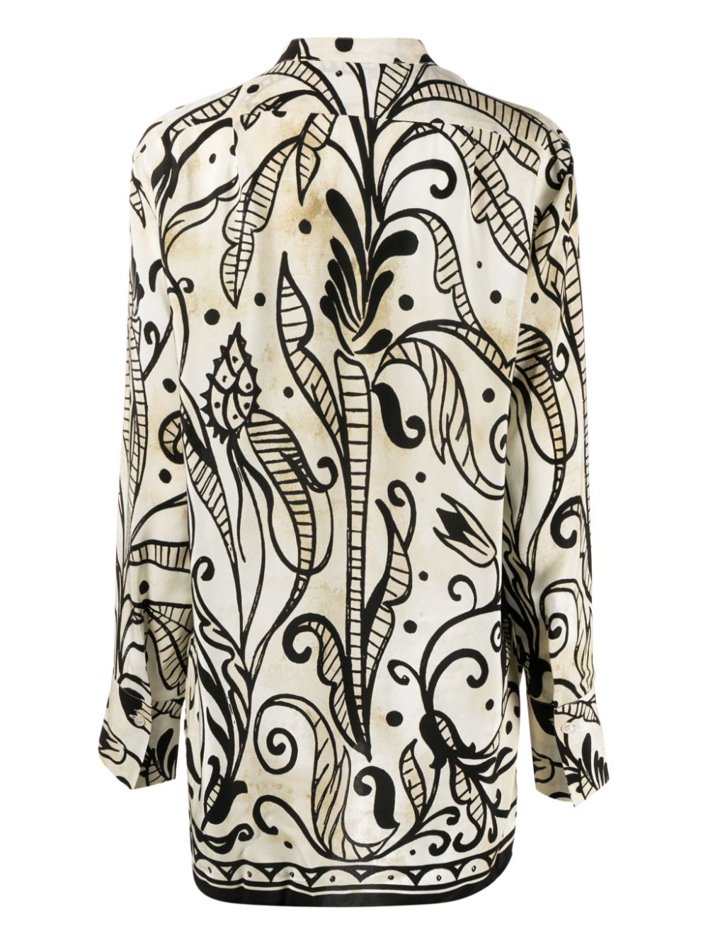 Printed silk shirt