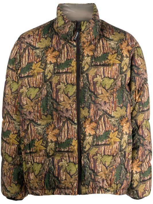 Camouflage puffer jacket