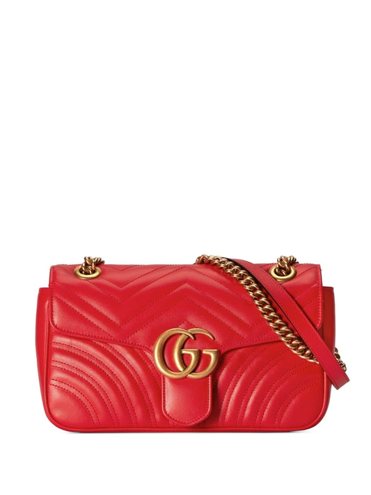 Gg marmont leahter shoulder bag