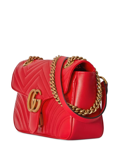 Gg marmont leahter shoulder bag