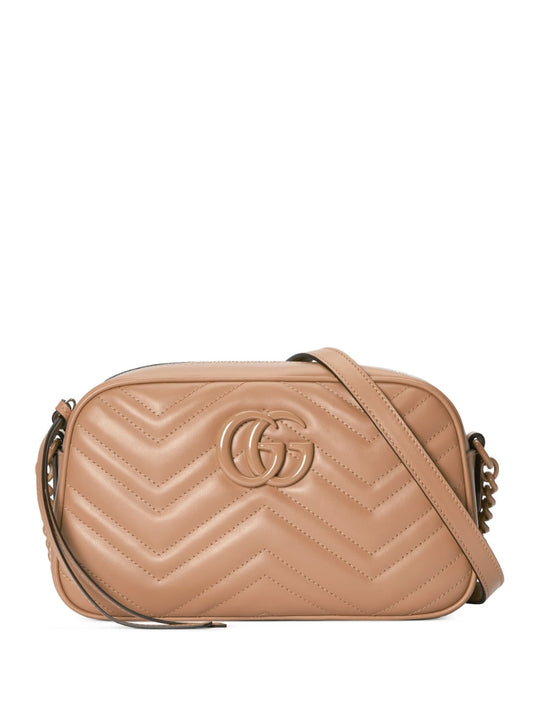 Gg marmont small leather shoulder bag