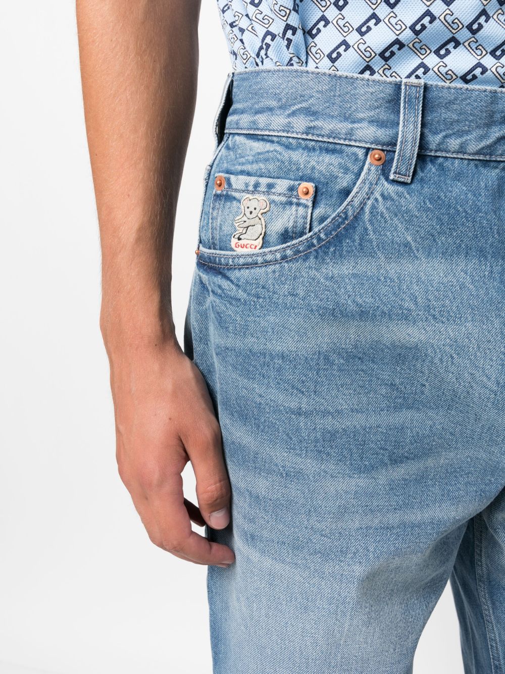 Regular fit denim jeans