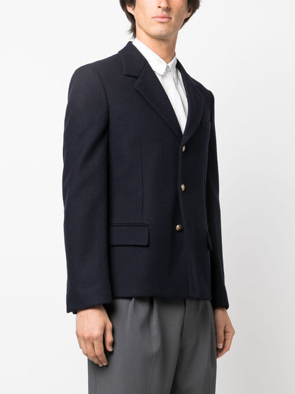 Wool single-breasted jacket