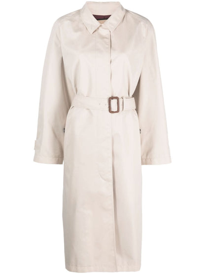 Cotton gabardine trench coat