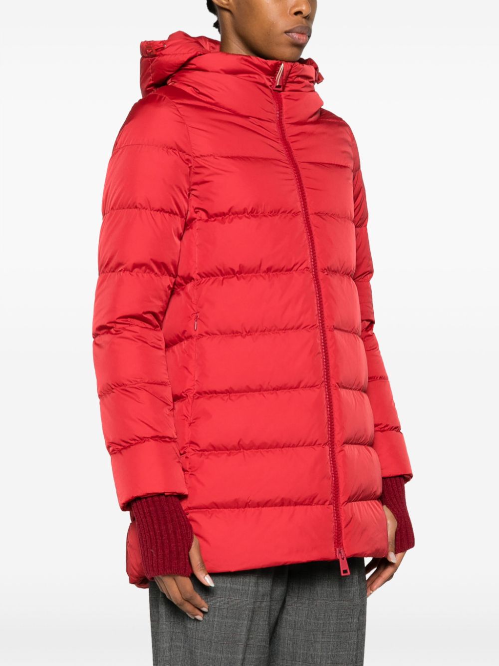 Nylond midi down jacket