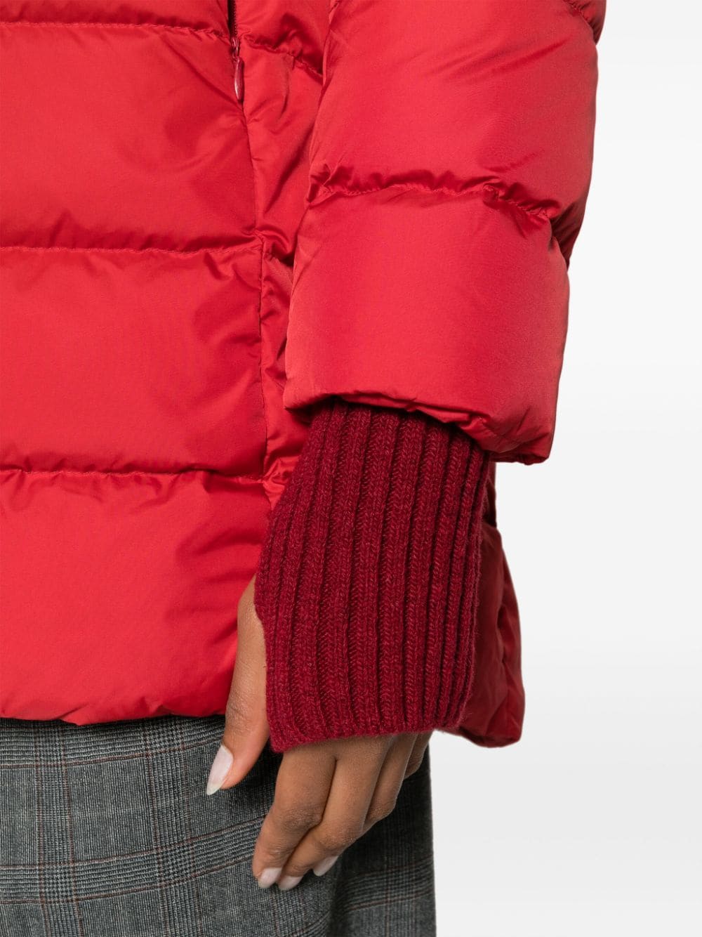 Nylond midi down jacket