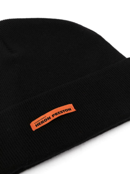 Logo wool beanie