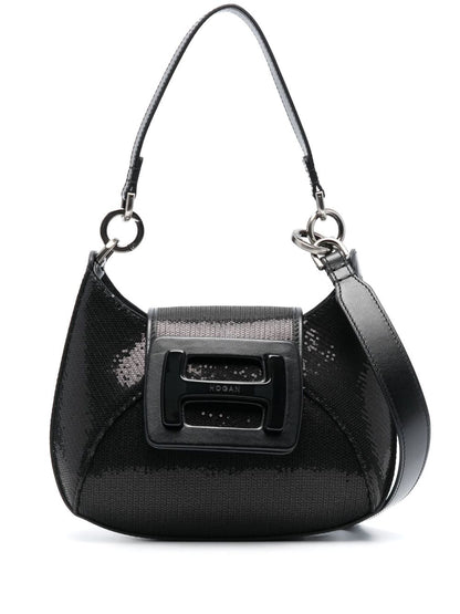 H-bag leather shoulder bag