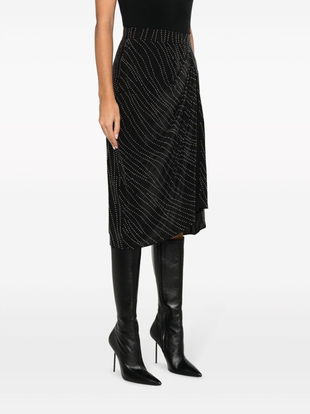 Zima wrap midi skirt